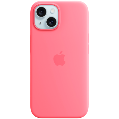 СИЛІКОНОВИЙ ЧОХОЛ IPHONE 15 SI CASE PINK- ZML