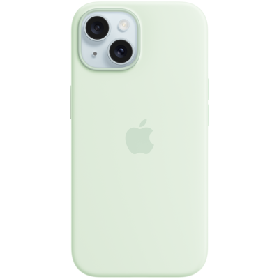 СИЛІКОНОВИЙ ЧОХОЛ IPHONE 15 SI CASE SOFT MINT-ZML