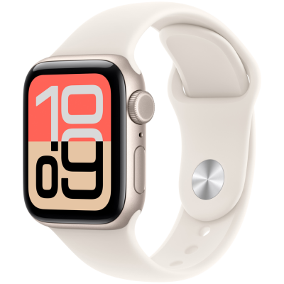 Apple Watch SE 3 GPS + Cellular 40mm Starlight Aluminium Case with Starlight Sport Band - M/L,Model