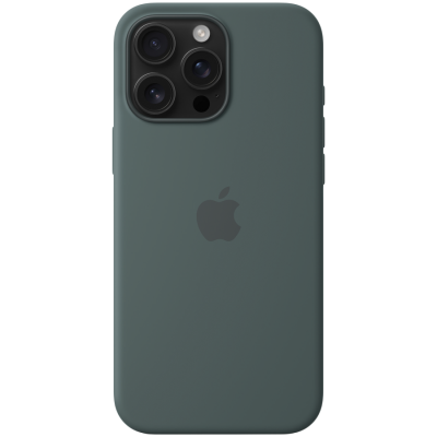 СИЛІКОНОВИЙ ЧОХОЛ IPHONE 16 PRO MAX SI CASE LAKE GREEN-ZML