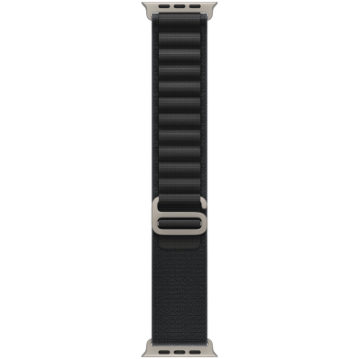 49mm Black Alpine Loop - Small - Natural Titanium Finish