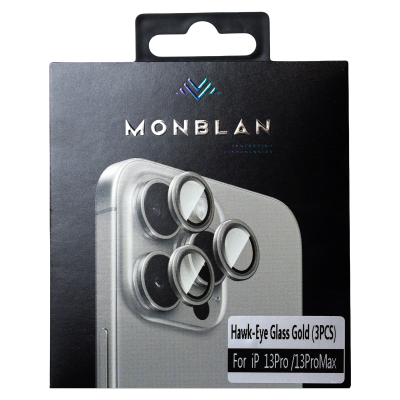 Захисне скло Monblan для камери iPhone 13Pro/13 Pro Max Metal Ring Series (Gold)