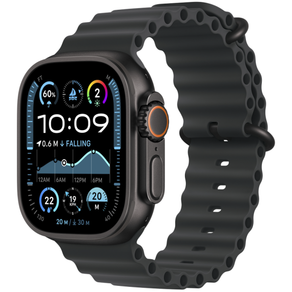 РЕМІНЕЦЬ ДЛЯ ГОДИННИКА APPLE WATCH 49 BLACK BLACK TI OB-ZML