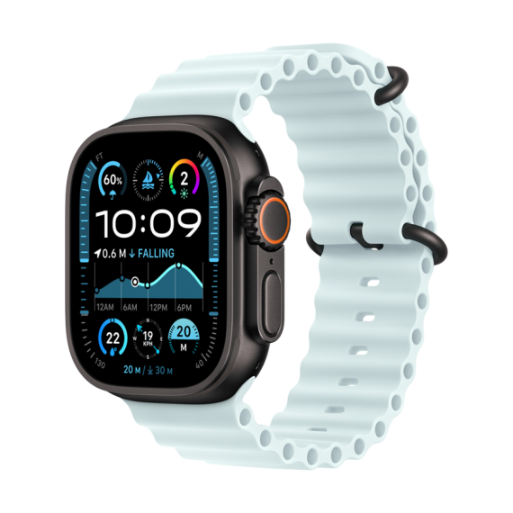 РЕМІНЕЦЬ ДЛЯ ГОДИННИКА APPLE WATCH 49 ICE BLUE BLACK TI OB-ZML