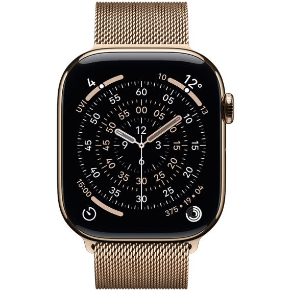 РЕМІНЕЦЬ ДЛЯ ГОДИННИКА APPLE WATCH 46 GOLD ML M/L-ZML