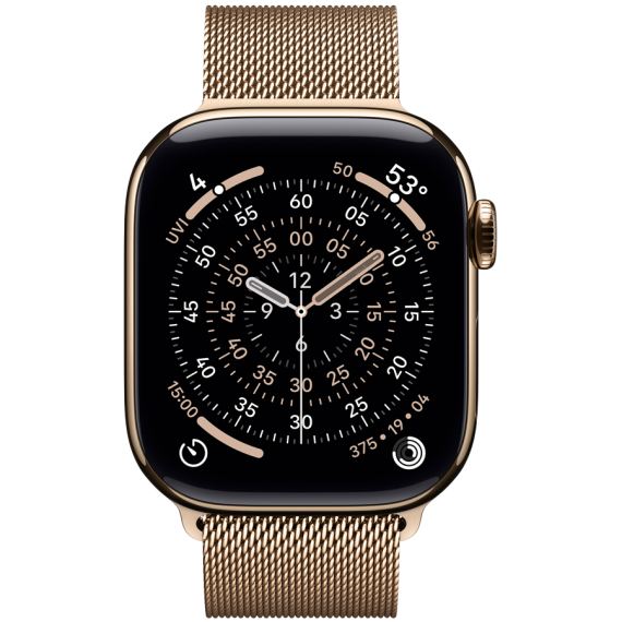 ГОДИННИК APPLE WATCH 11 42 GOLD TI GD ML CEL-RKZ
