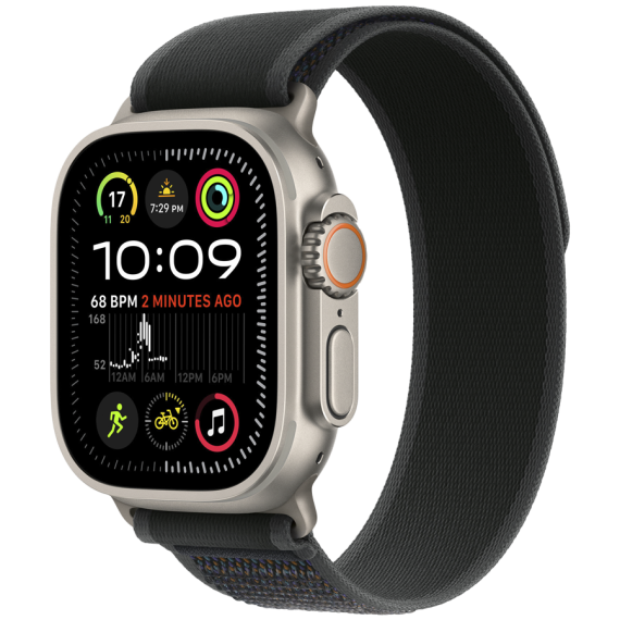 РЕМІНЕЦЬ ДЛЯ ГОДИННИКА APPLE WATCH 49 BLACK N TI TL S/M-ZML