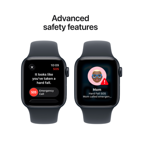 Apple Watch SE 3 GPS + Cellular 40mm Midnight Aluminium Case with Midnight Sport Band - M/L,Model A3