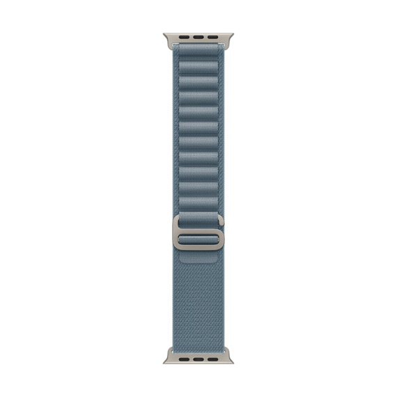 49mm Light Blue Alpine Loop - Small - Natural Titanium Finish