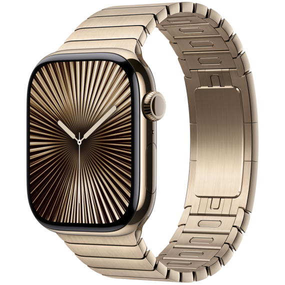 ЛАНКОВИЙ БРАСЛЕТ ДЛЯ ГОДИННИКА APPLE WATCH 46 GOLD ZML