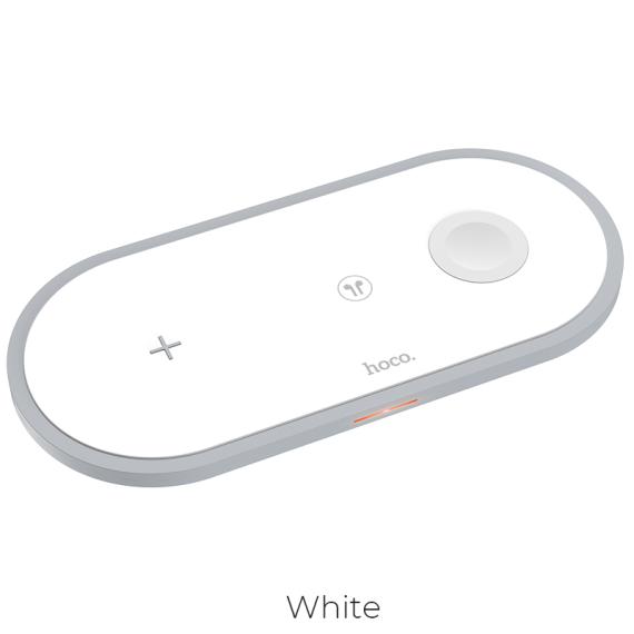 Зарядний пристрій  QI Hoco CW24 Handsome White