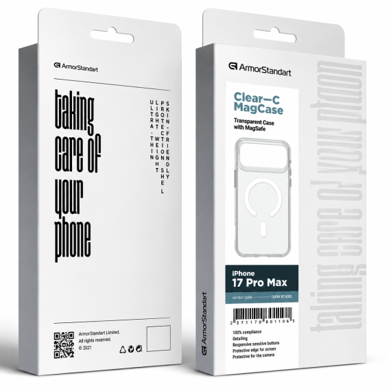 Чохол ArmorStandart Clear-C Magsafe 17 Pro Max
