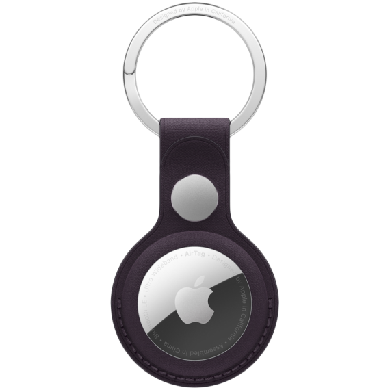 AirTag FineWoven Key Ring - Blackberry,Model A3363