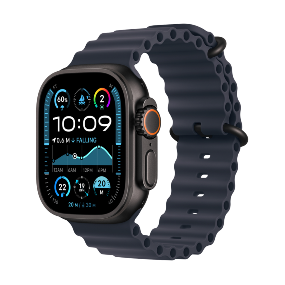 РЕМІНЕЦЬ ДЛЯ ГОДИННИКА APPLE WATCH 49 NAVY BLACK TI OB-ZML
