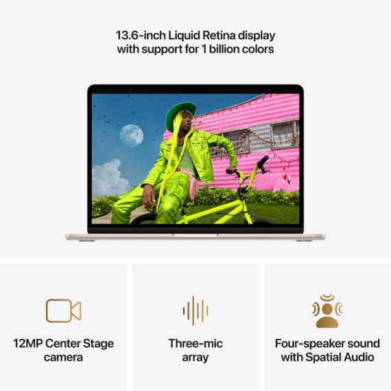 НОУТБУК MBA 13.6 STL/10C GPU/24GB/1TB-UKR