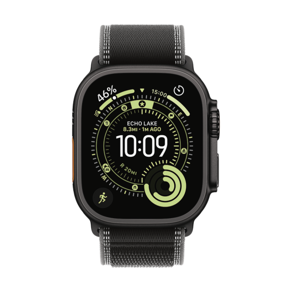 РЕМІНЕЦЬ ДЛЯ ГОДИННИКА APPLE WATCH 49 BLK/CHAR N TI TL S/M-ZML