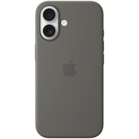 СИЛІКОНОВИЙ ЧОХОЛ IPHONE 16 SI CASE STONE GRAY-ZML