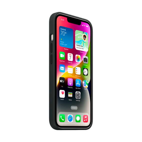 iPhone 14 Silicone Case with MagSafe - Midnight,Model A2910