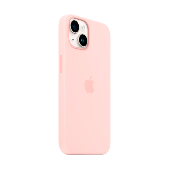 iPhone 14 Silicone Case with MagSafe - Chalk Pink,Model A2910