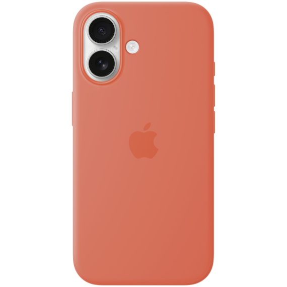 СИЛІКОНОВИЙ ЧОХОЛ IPHONE 16 SI CASE TANGERINE-ZML