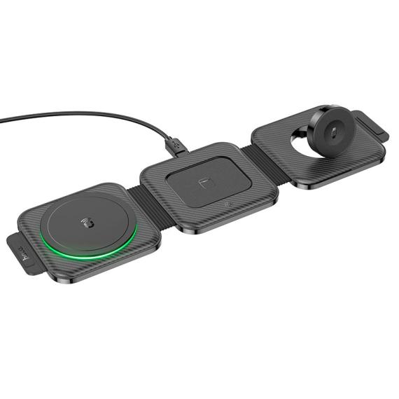 Зарядний пристрій Qi Hoco Unique 3-in-1 CQ4