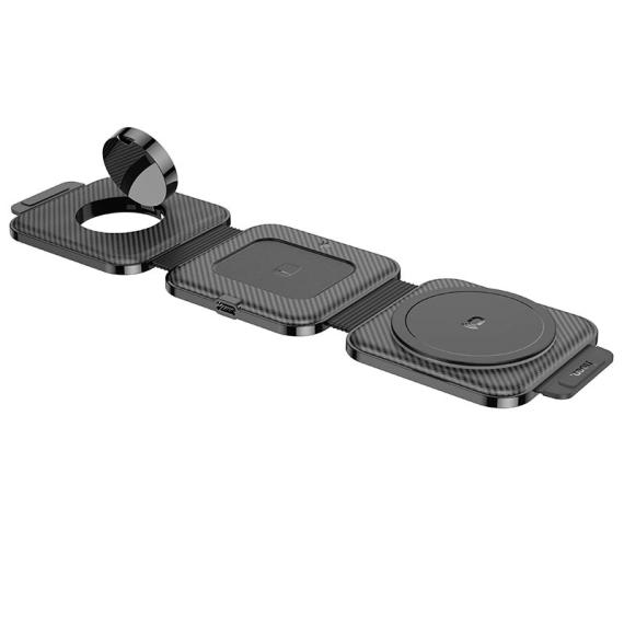 Зарядний пристрій Qi Hoco Unique 3-in-1 CQ4