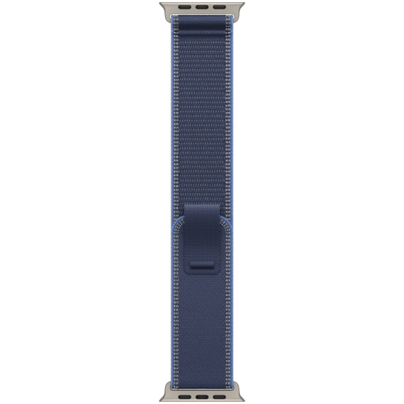 49mm Blue/Bright Blue Trail Loop - S/M - Natural Titanium Finish