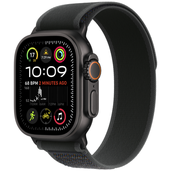 РЕМІНЕЦЬ ДЛЯ ГОДИННИКА APPLE WATCH 49 BLACK BLACK TI TL M/L-ZML