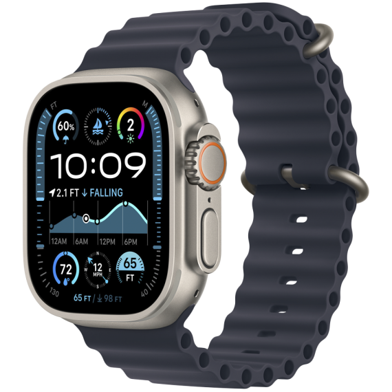 РЕМІНЕЦЬ ДЛЯ ГОДИННИКА APPLE WATCH 49 NAVY NATURAL TI OB-ZML