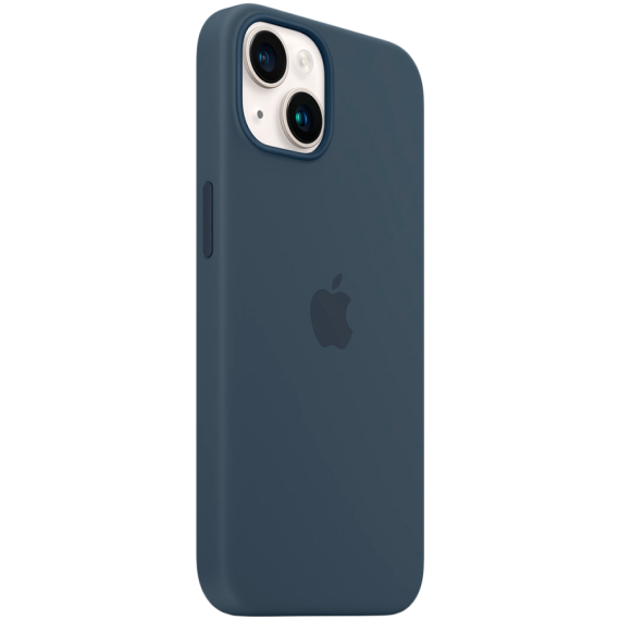 iPhone 14 Silicone Case with MagSafe - Storm Blue,Model A2910