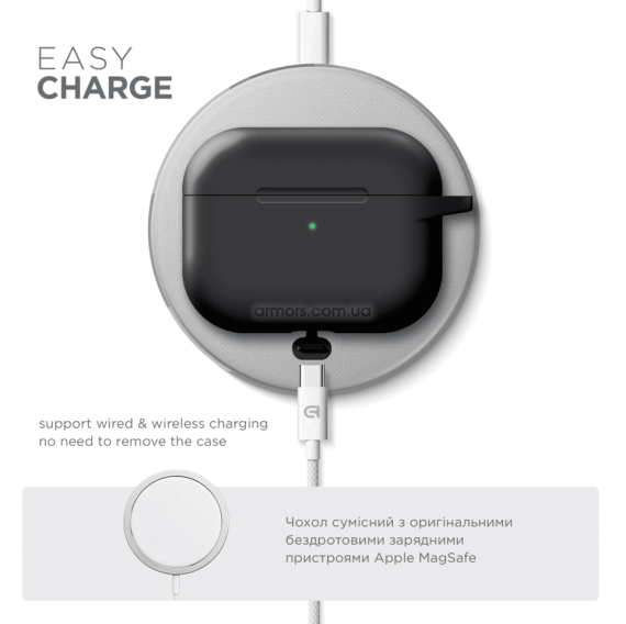 Чохол для навушників ArmorStandsrt Hang Case AirPods Pro 3 Black