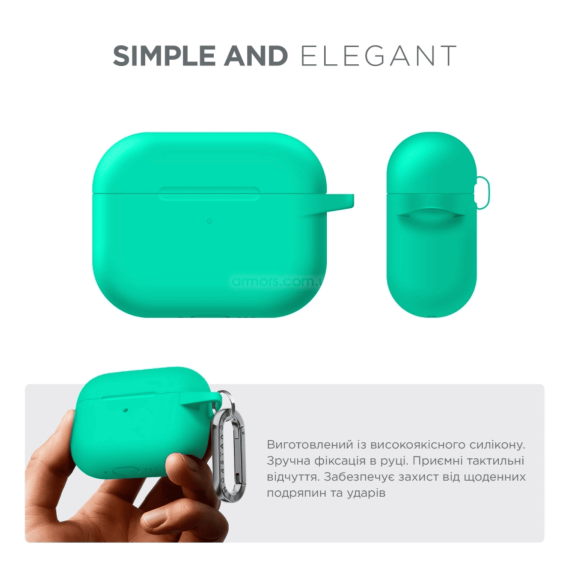 Чохол для навушників ArmorStandsrt Hang Case AirPods Pro 3 Mint Green