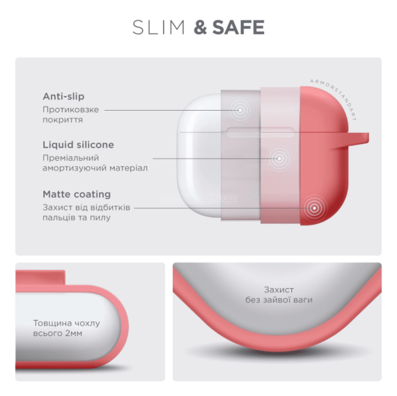 Чохол для навушників ArmorStandsrt Hang Case AirPods Pro 3 Pink
