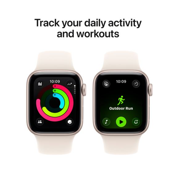 Apple Watch SE 3 GPS + Cellular 40mm Starlight Aluminium Case with Starlight Sport Band - M/L,Model