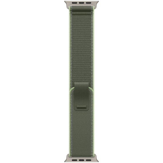 49mm Green/Neon Trail Loop - S/M - Natural Titanium Finish