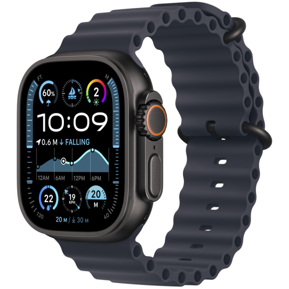 РЕМІНЕЦЬ ДЛЯ ГОДИННИКА APPLE WATCH 49 NAVY BLACK TI OB-ZML