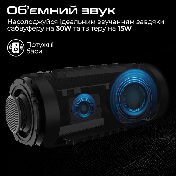Портативна бездротова колонка HiFuture gravity.black