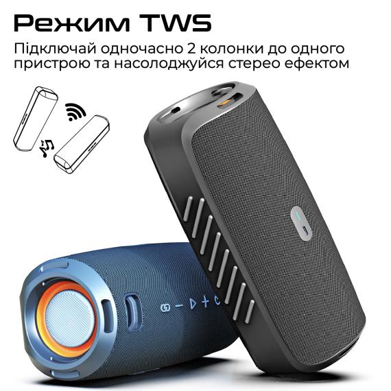 Портативна бездротова колонка HiFuture gravity.black