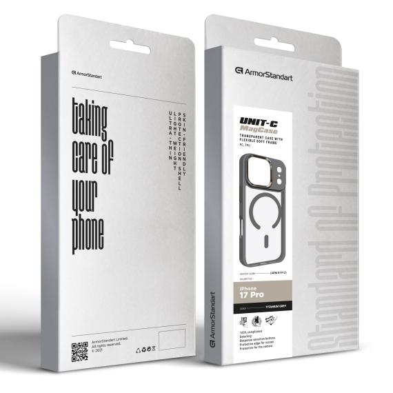 Чохол ArmorStandart Unit-C MagCase Apple iPhone 17 Pro Titanium Grey