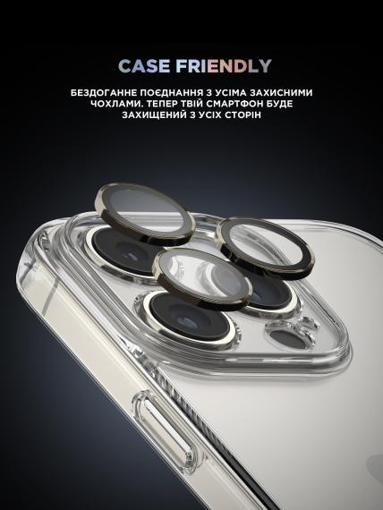 Захисне скло для камери ArmorStandart Supreme BI для iPhone 16 Pro/16 Pro Max Titanium