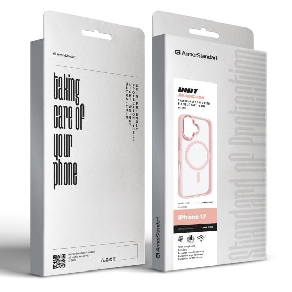 Чохол ArmorStandart Unit MagSafe iPhone 17 Pale Pink