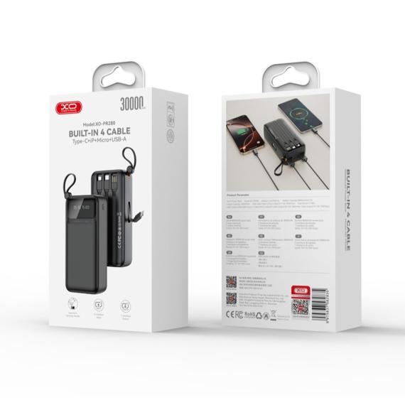 Повербанк 30000 mAh XO PR280.black