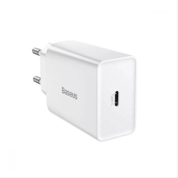 Зарядний пристрій Baseus Speed Mini PD Charger 20W (1 Type-C) White