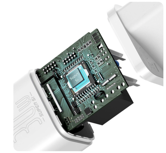 Зарядний пристрій  Baseus Super Silicone PD 30W (1Type-C) White