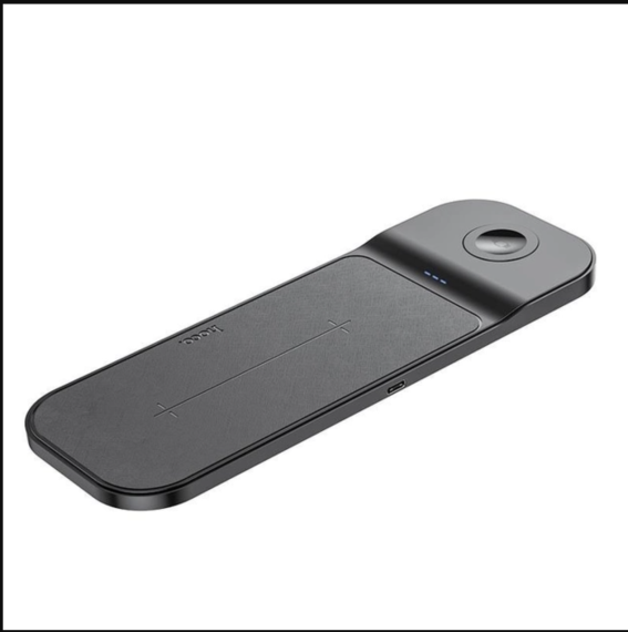 Зарядний пристрій Qi Hoco Step 3-in-1 CQ5 Black