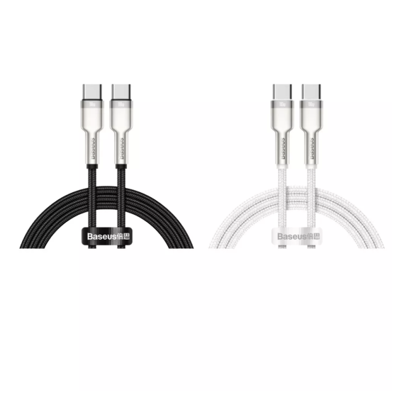 Кабель Baseus Cafule Metal Type-C to Type-C 100W 2m Black