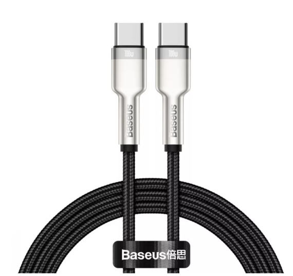 Кабель Baseus Cafule Metal Type-C to Type-C 100W 1m Black