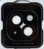 Захисне скло Monblan для камери iPhone 13Mini/13 Metal Ring Series (Midnight)