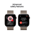 Apple Watch Series 11 GPS + Cellular 46mm Natural Titanium Case with Natural Milanese Loop - S/M,Mod