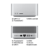 Mac Studio Silver A3389 M3 Ultra 32C CPU 80C GPU 512GB Back: 4хTB 52x USB-A HDMI 10Gb 4TB SSD